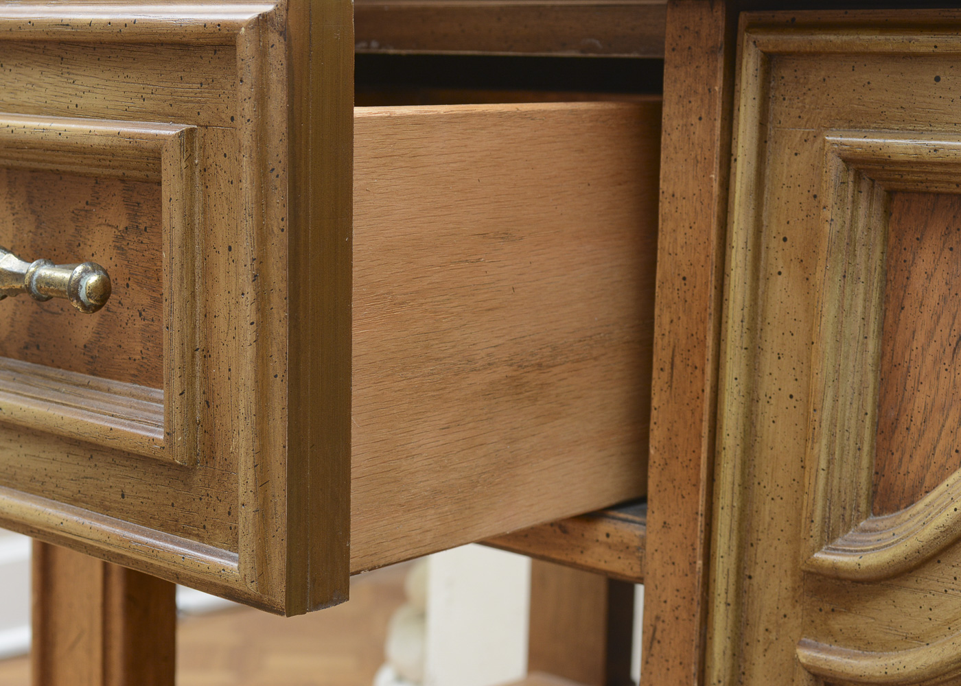 Vintage Walnut-Finished Sideboard by Stanley