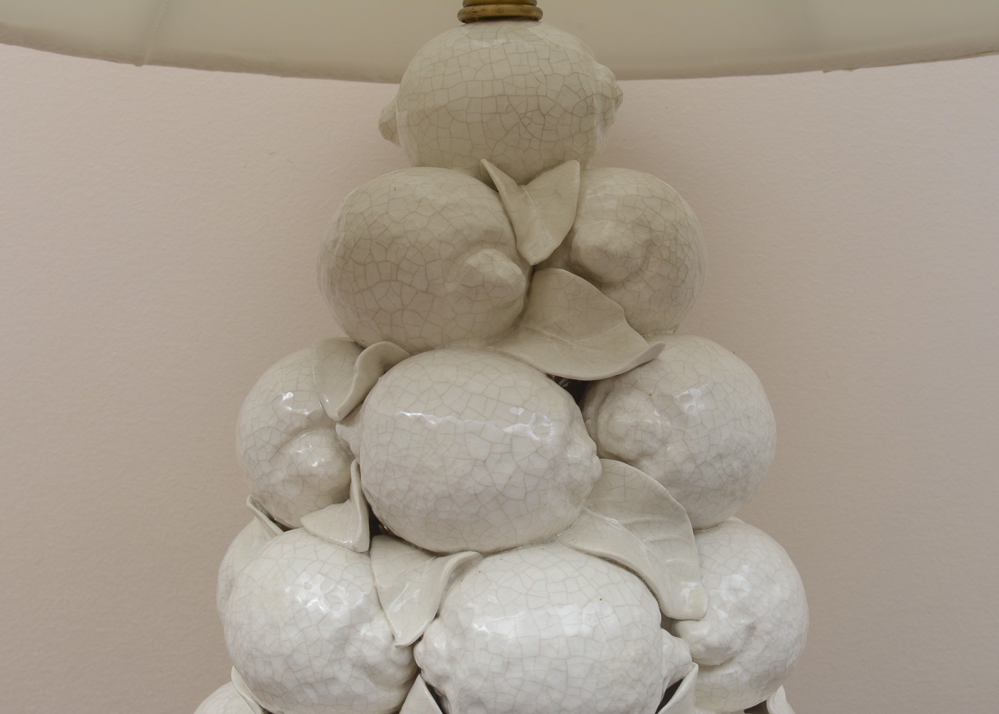 Ceramic Lemons Bianco Table Lamp