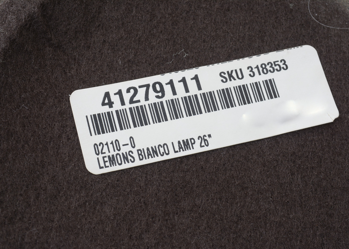 Ceramic Lemons Bianco Table Lamp