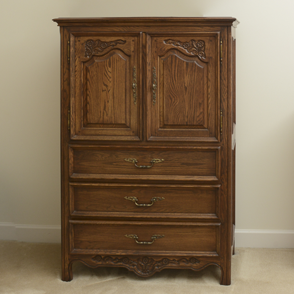 Provincial Louis XV Inspired Media Armoire by Pennsylvania House