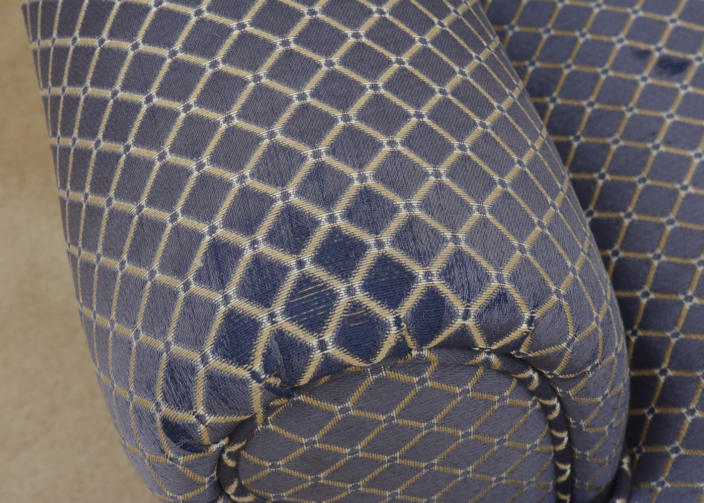 Blue Armchair by Sherrill Furniture