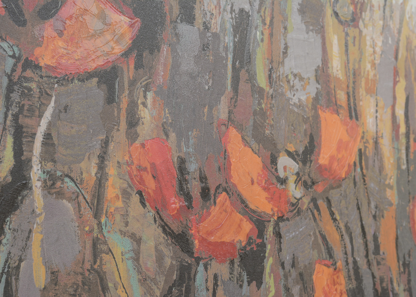 Offset Lithograph on Board of Poppies