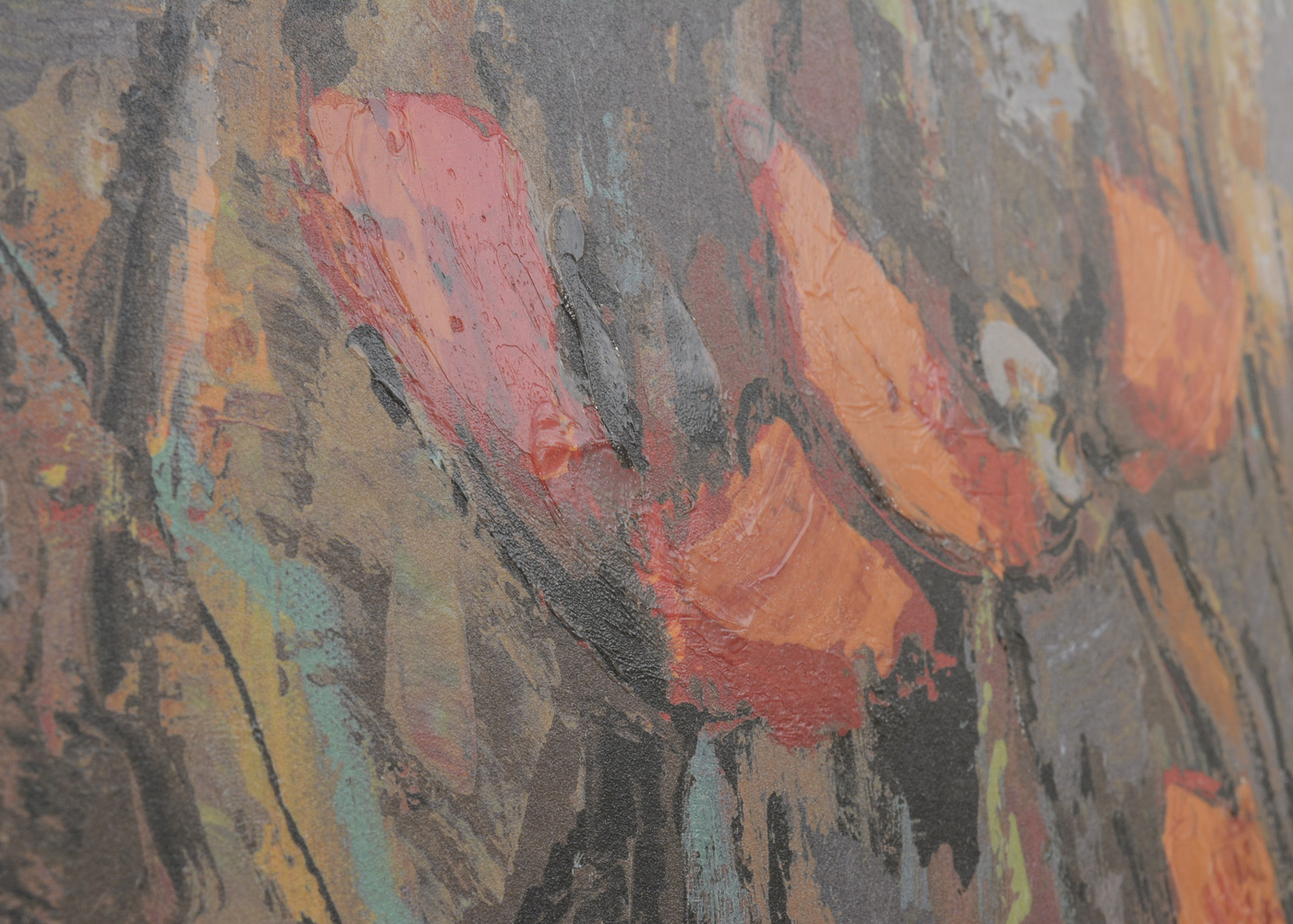 Offset Lithograph on Board of Poppies