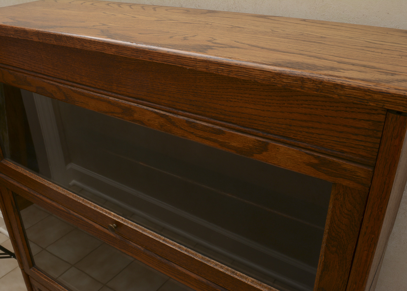 Vintage Oak Barrister Bookcase by Gunn