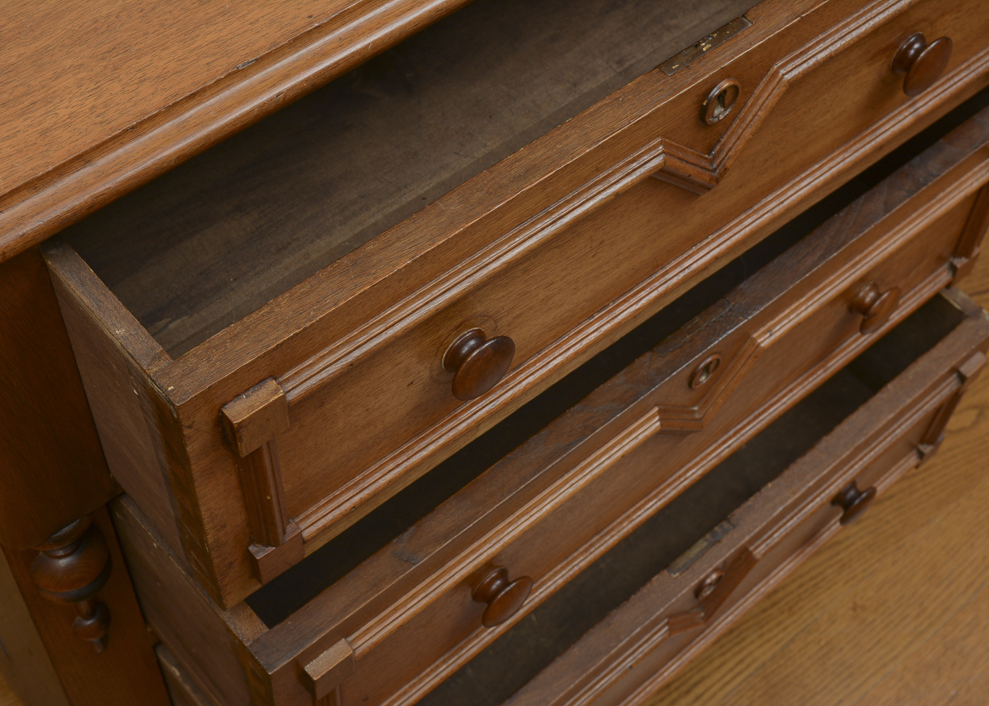 Antique Victorian Three-Drawer Chest