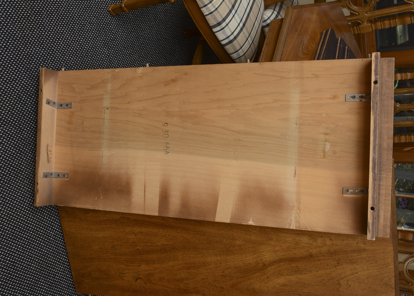 Vintage Dining Table with Leaf Inserts and Chairs