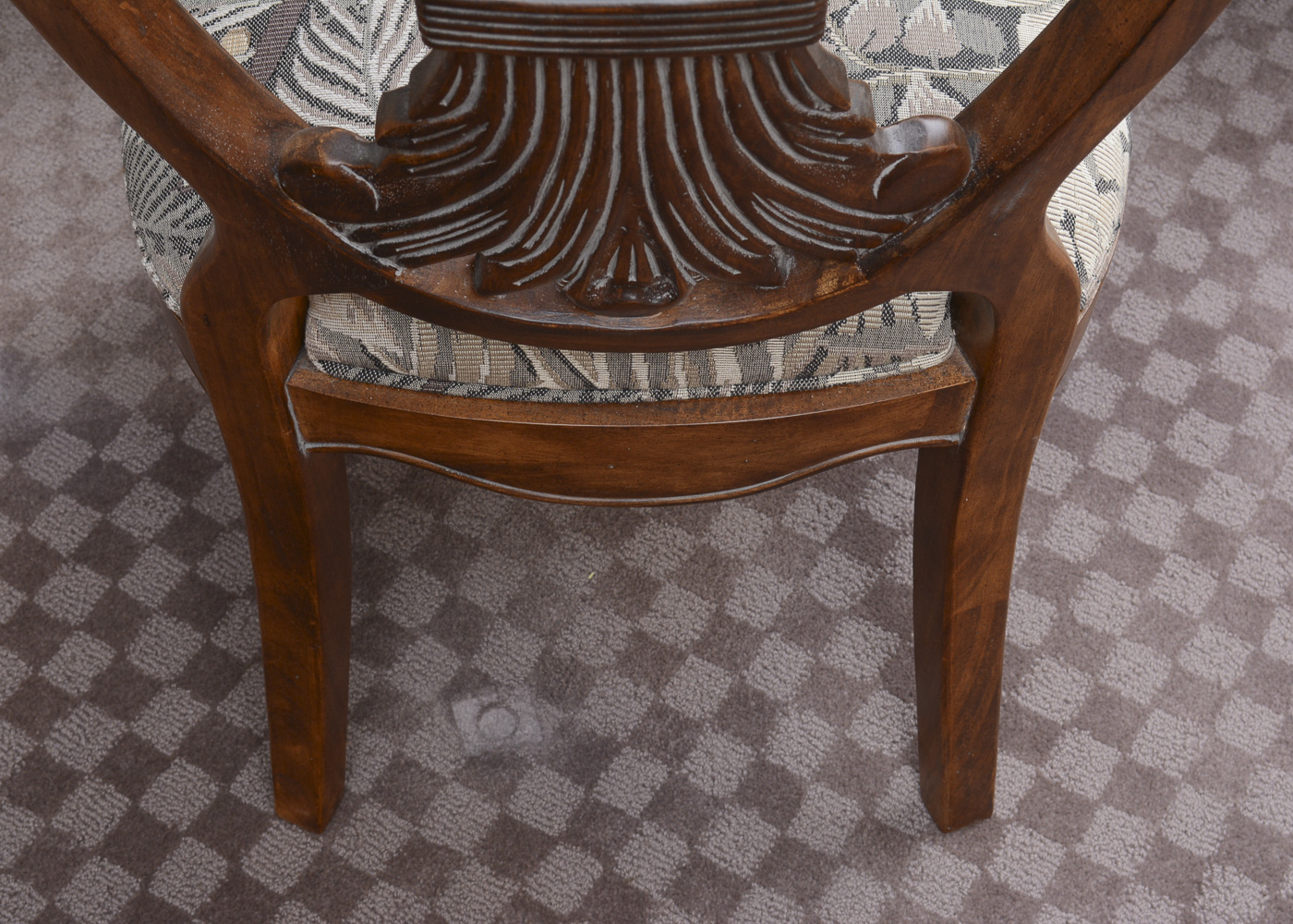 Glass Top Dining Table With Louis XVI Style Chairs