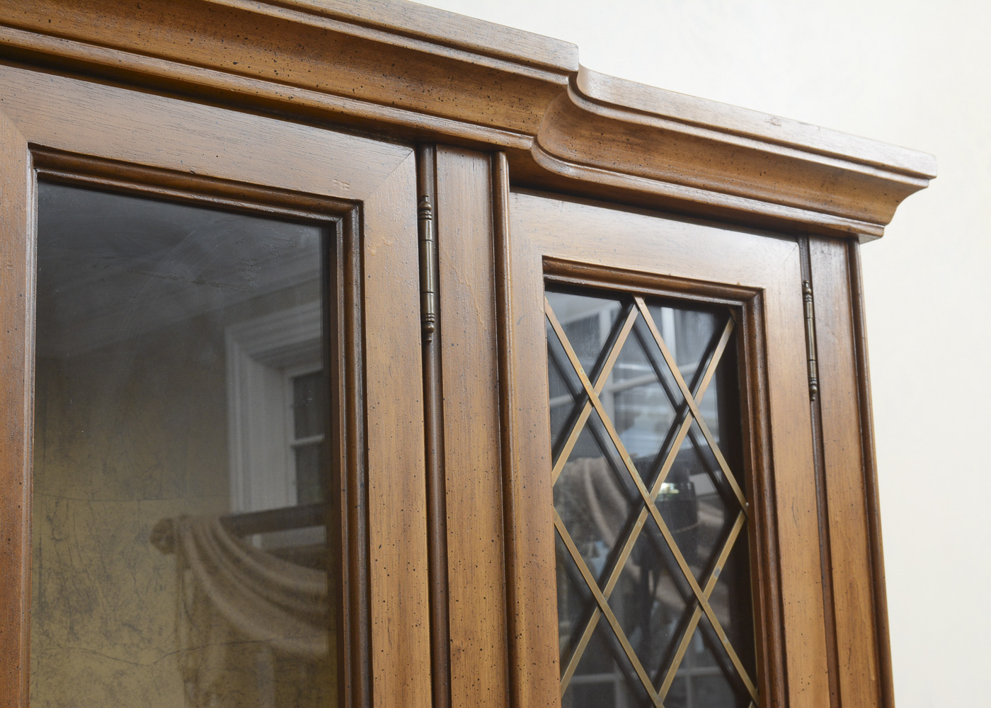 Stanley Furniture Two Piece Breakfront China Cabinet