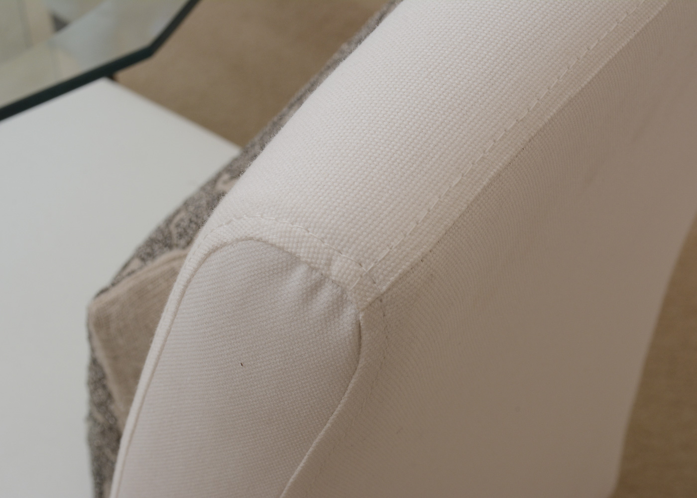 Contemporary Glass Table with Two Chairs