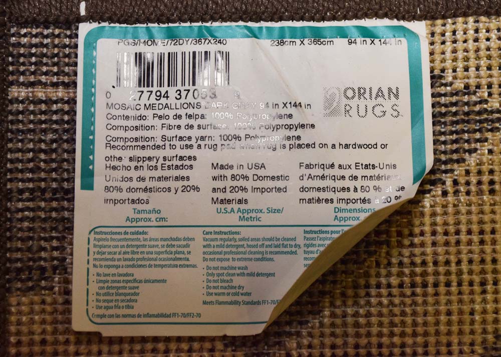 Orian Rugs Contemporary "Mosaic Medallion" Area Rug