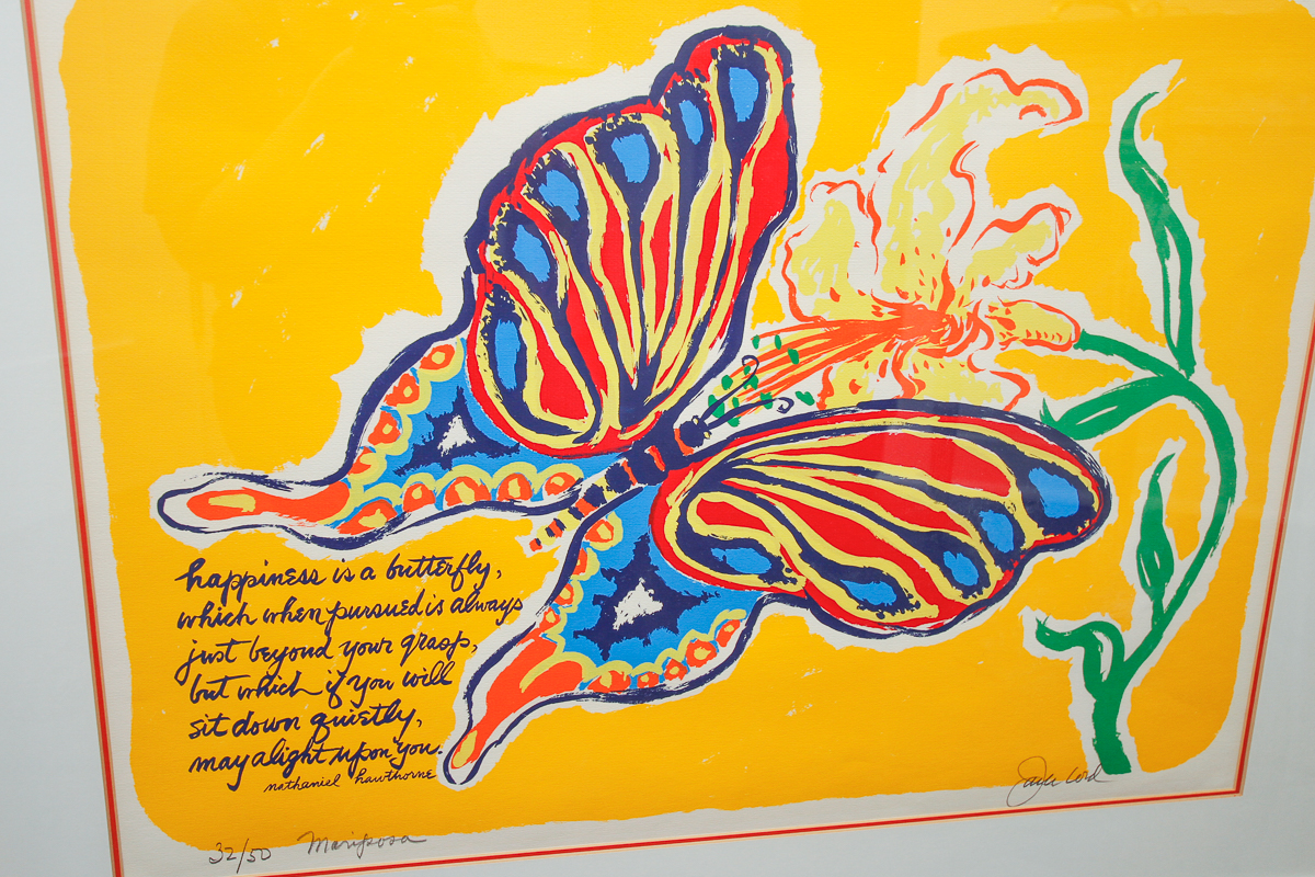 Jack Lord Limited Edition Serigraph "Mariposa" and Autographed Photo