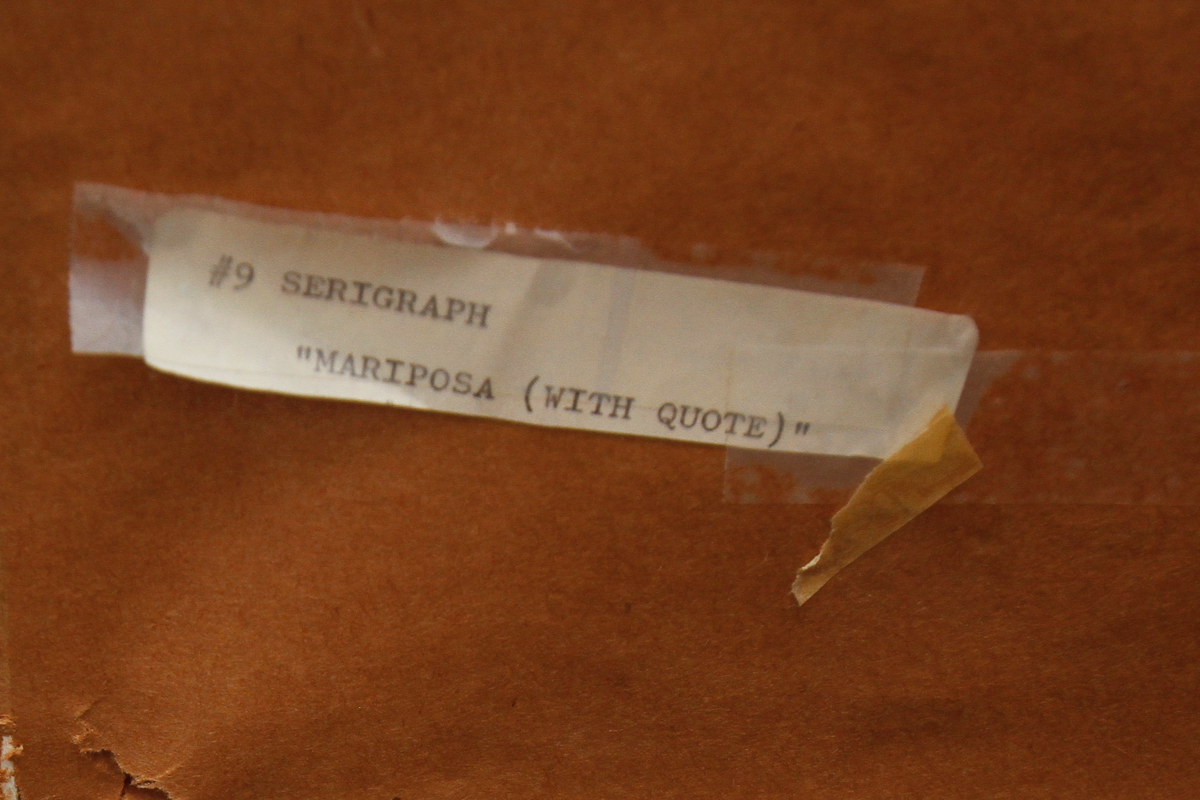 Jack Lord Limited Edition Serigraph "Mariposa" and Autographed Photo