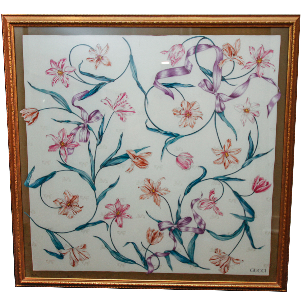 Framed Gucci Scarf