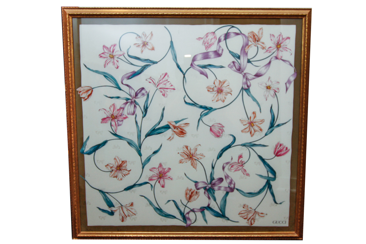 Framed Gucci Scarf