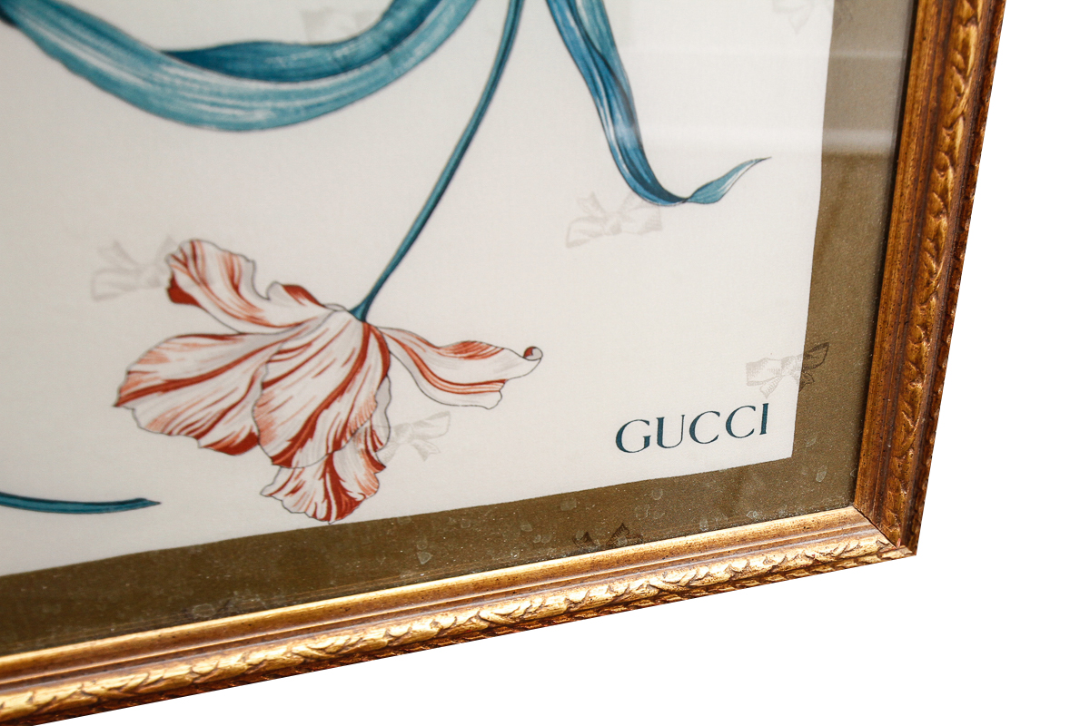 Framed Gucci Scarf