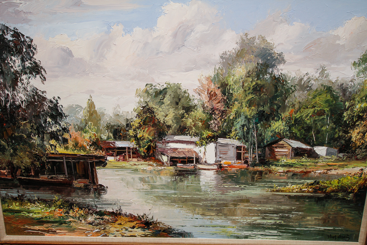 Jose Vives-Atsara Oil Painting "The Bayou"