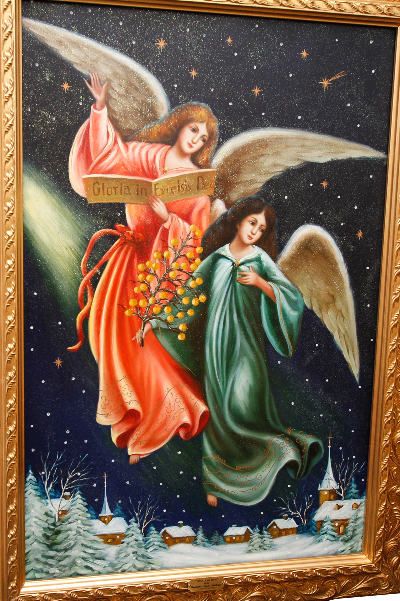 After Christopher Radko Embellished Giclee "Angels on High"