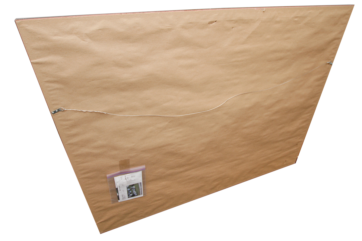 M. Robin Oil Painting on Canvas of a Riverside House