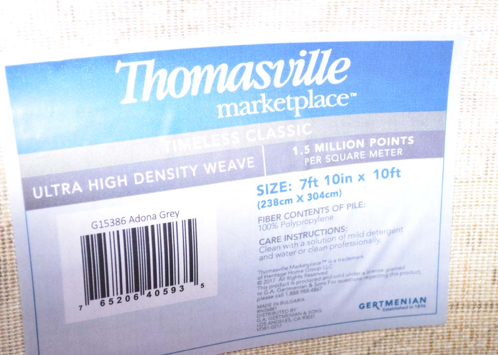 Thomasville Timeless Classic "Adona Gray" Contemporary Area Rug