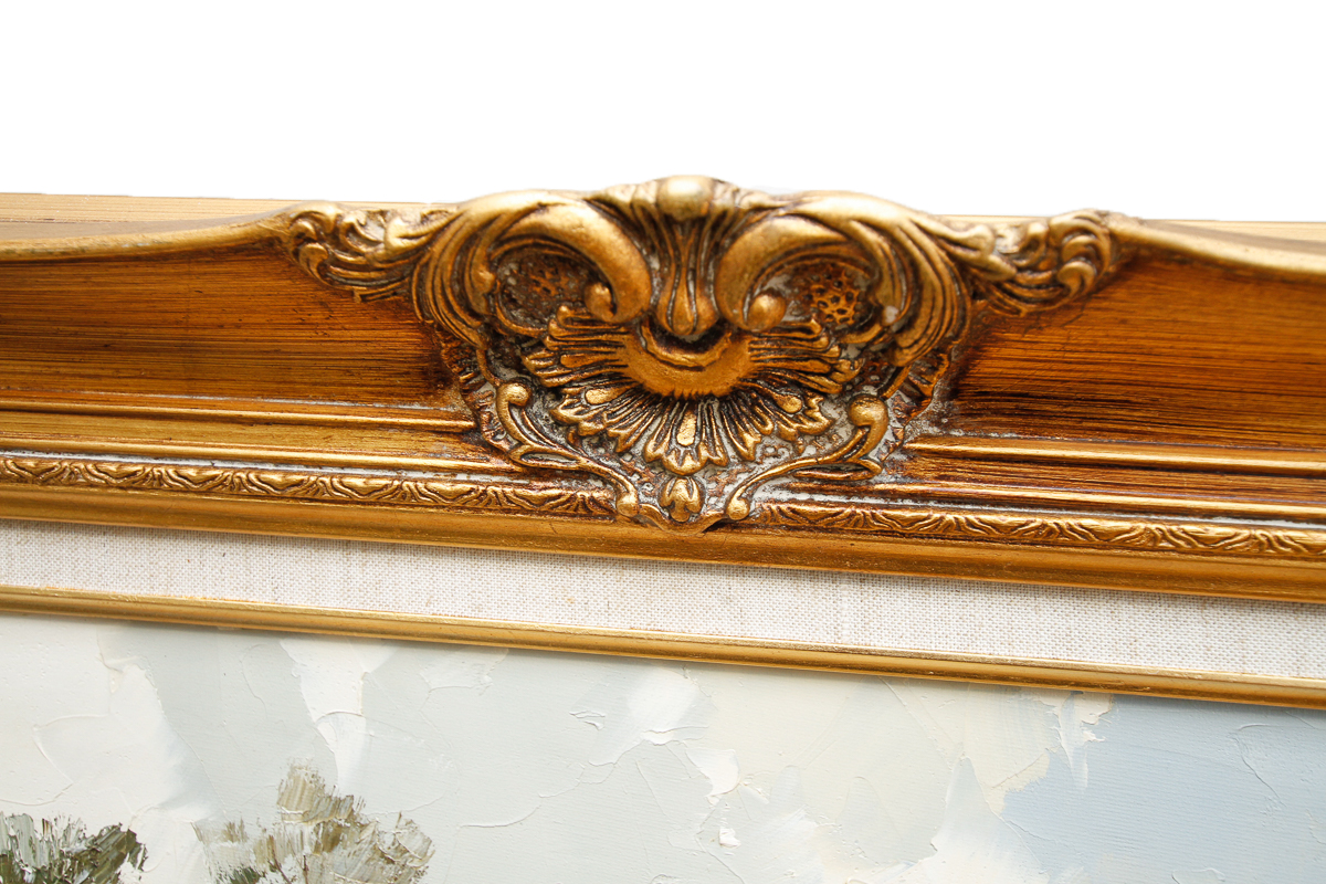 Enrich Paulsen Oil Painting of a Countryside Bridge