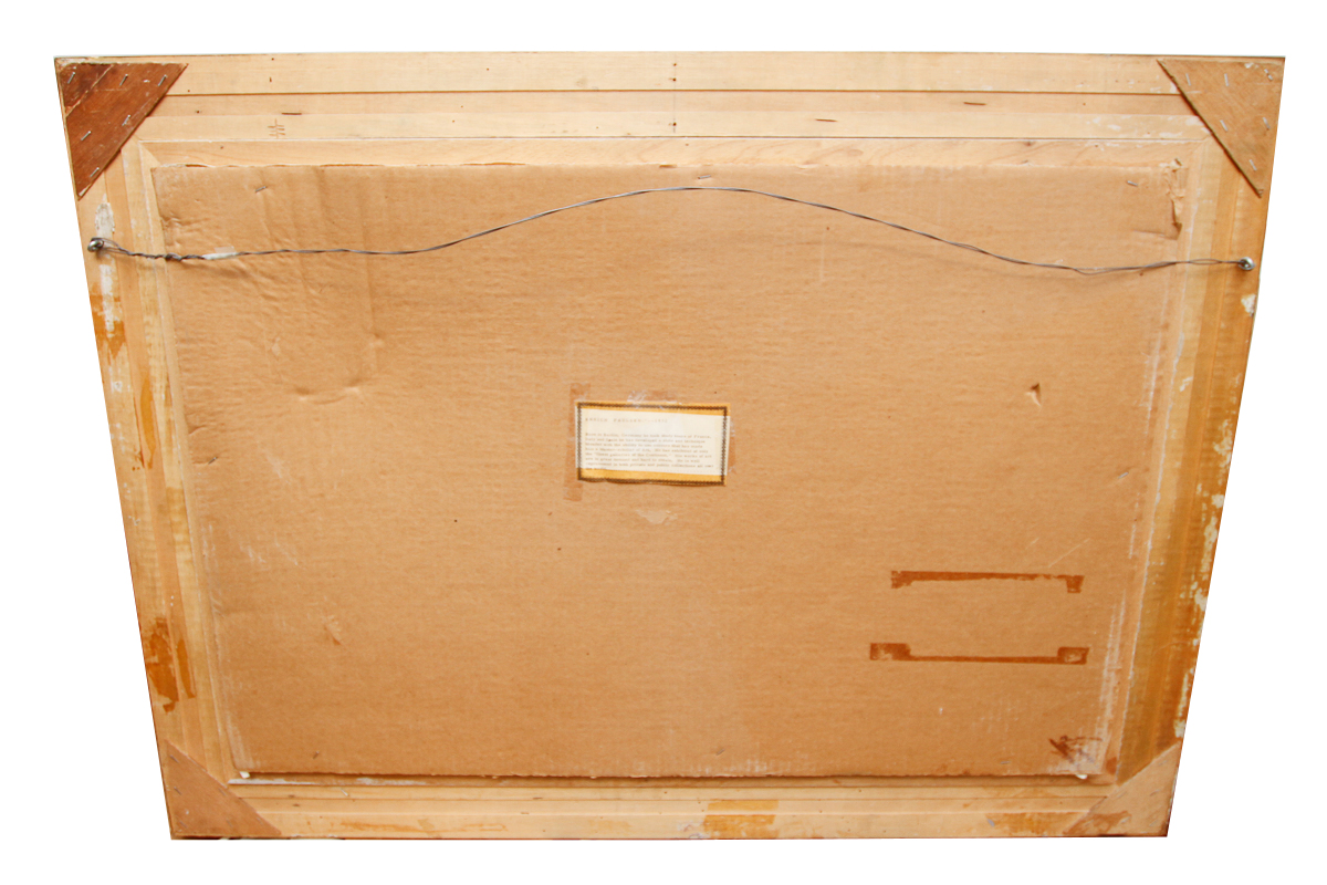 Enrich Paulsen Oil Painting of a Countryside Bridge