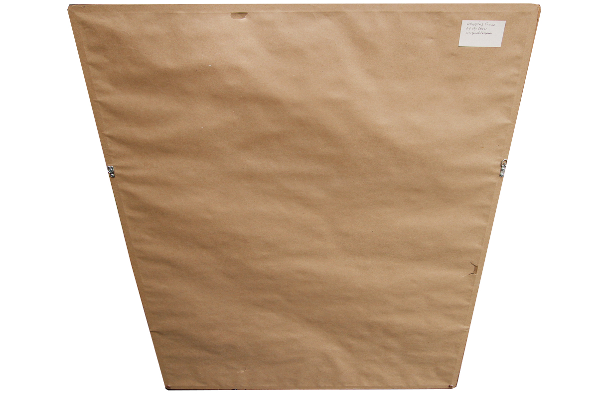 Vintage East Asian Tempera Painting on Silk of Cranes