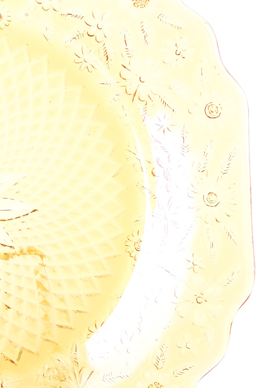 Assortment of Amber Depression Glass