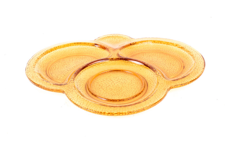 Assortment of Amber Depression Glass