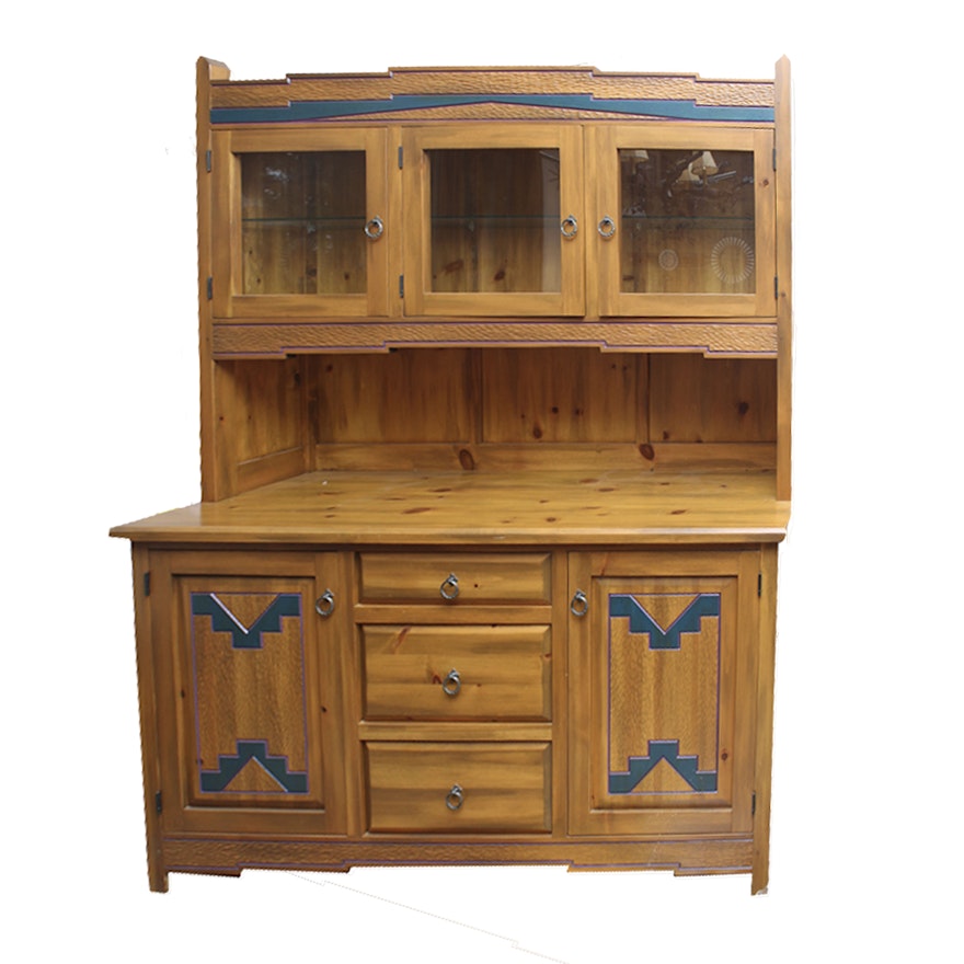 Southwestern Style Step Back Cupboard