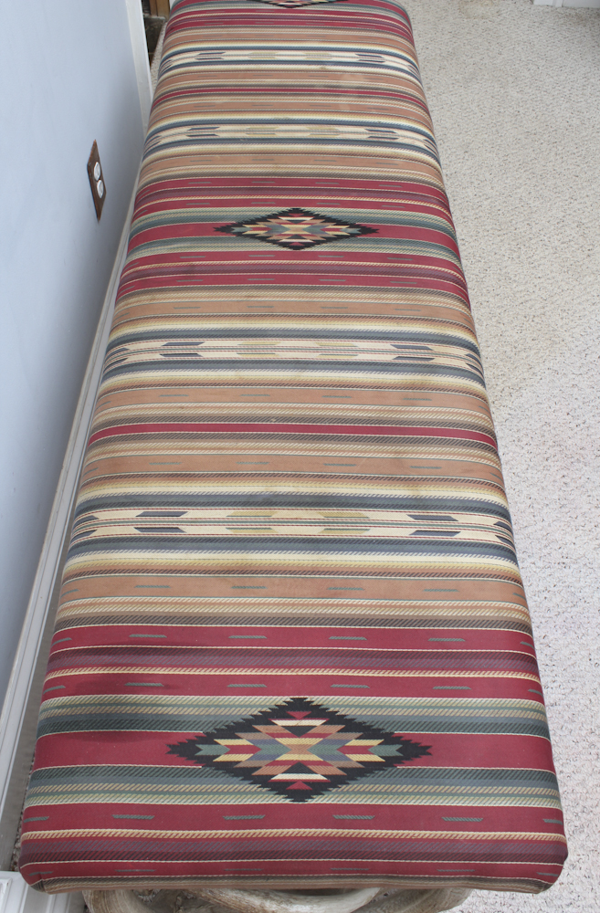 Southwestern Antler Decor Bench
