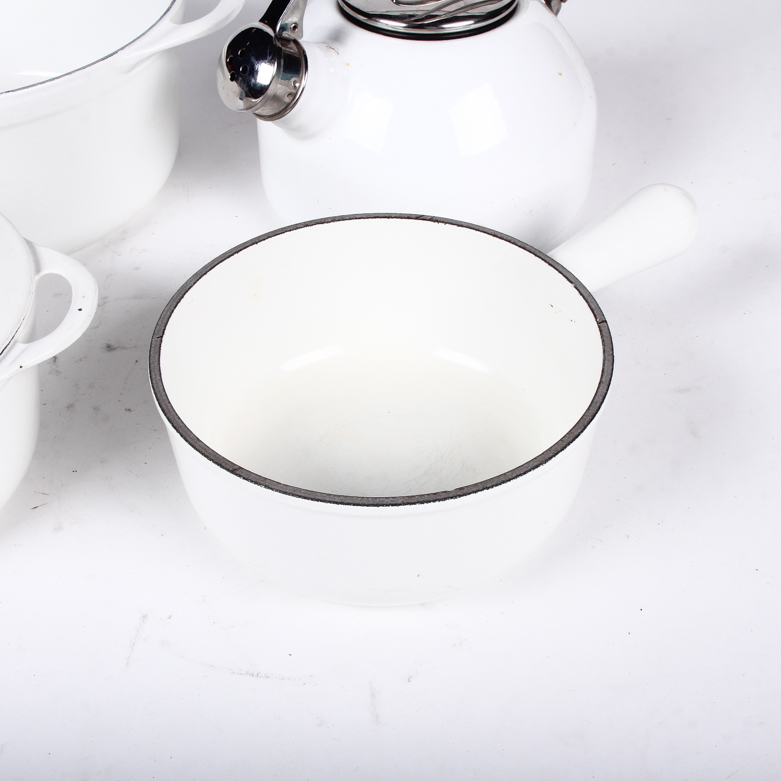 Collection of White Ceramic Cookware