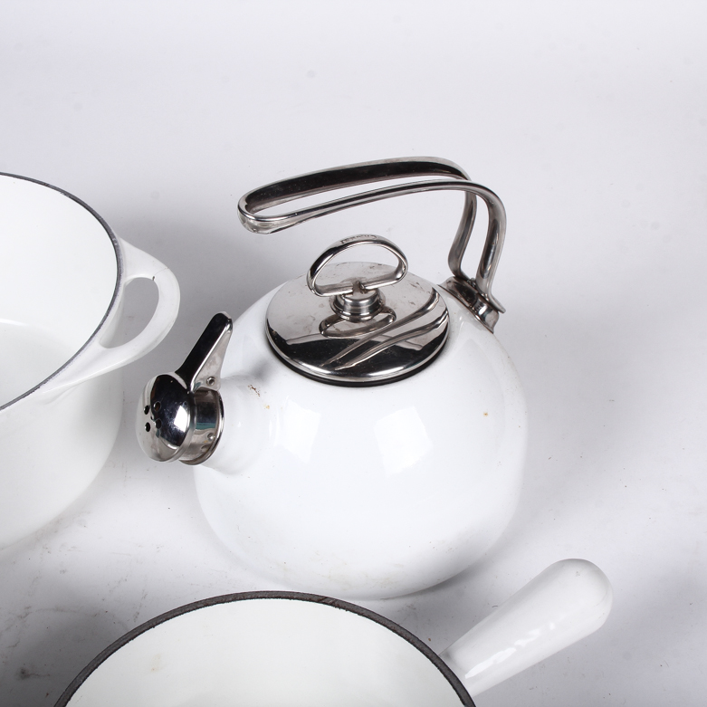 Collection of White Ceramic Cookware