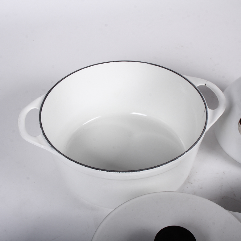 Collection of White Ceramic Cookware
