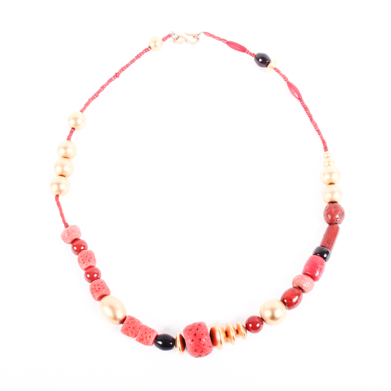 Beaded Statement Costume Necklace