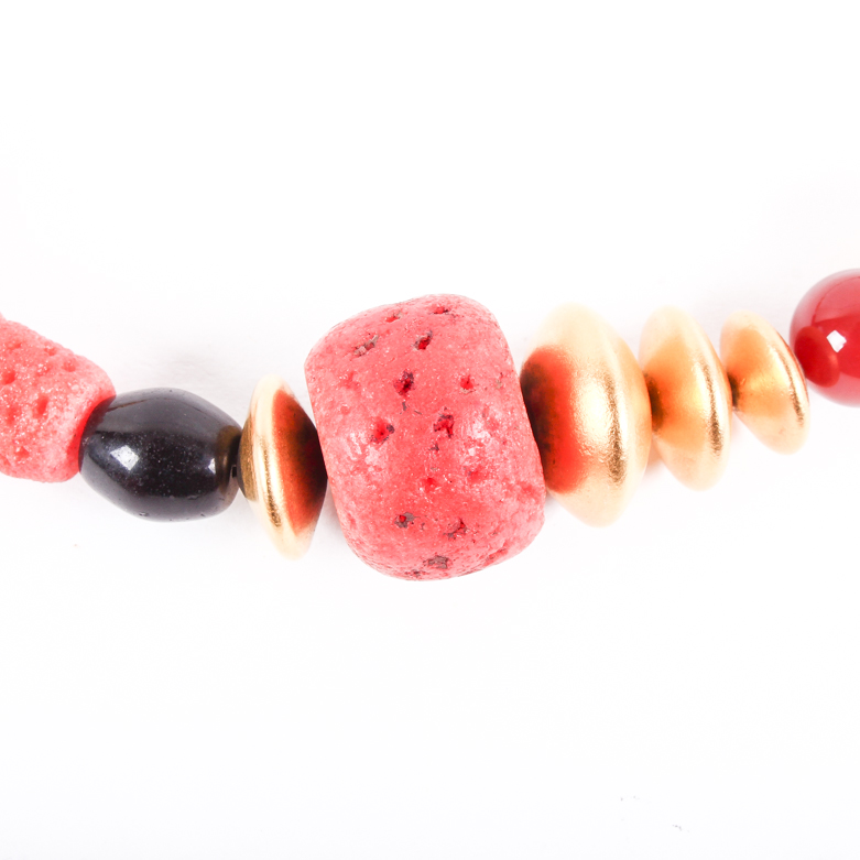 Beaded Statement Costume Necklace