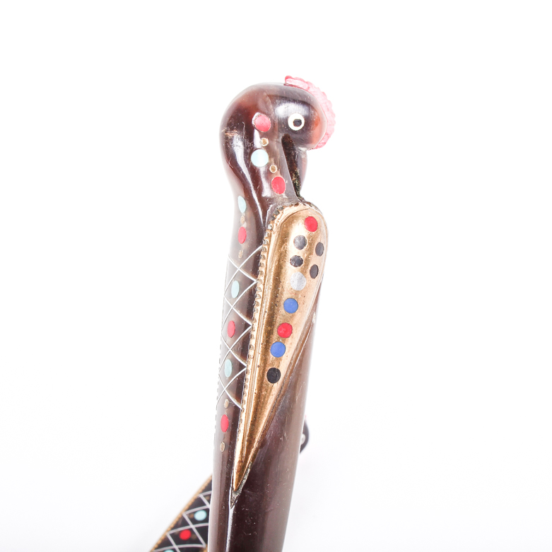Vintage S&A Haddad Serveware with Figural Bird Handles
