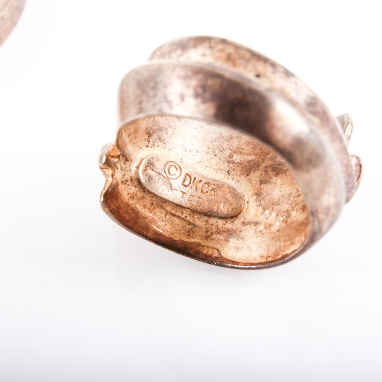 Vintage Sterling Silver Jewelry Including Donna Karan and Taxco