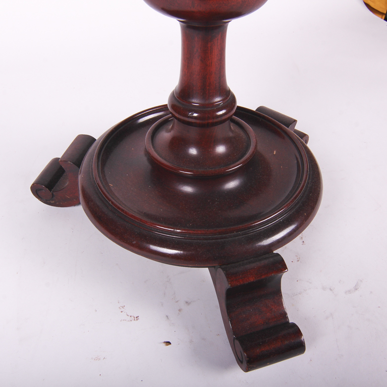 Mahogany Floor Lamp with Mid Table