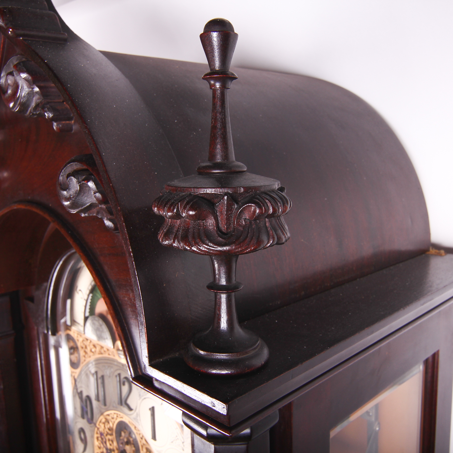 Antique Herschede Hall Clock Company Grandfather Clock