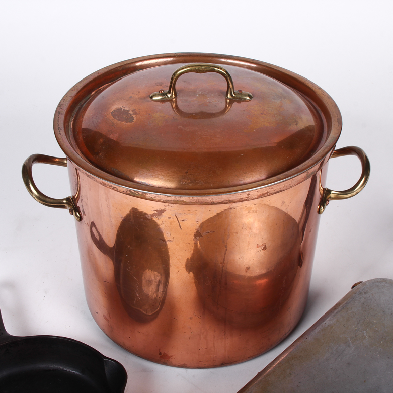 Vintage Cookware Including Griswold Cast Iron and Copper