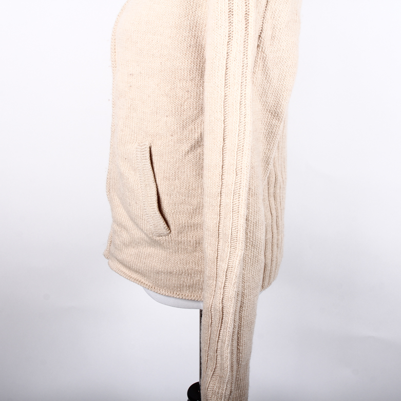 Philosophy Di Albert Ferretti Sweater with Detachable Pony Hair Collar