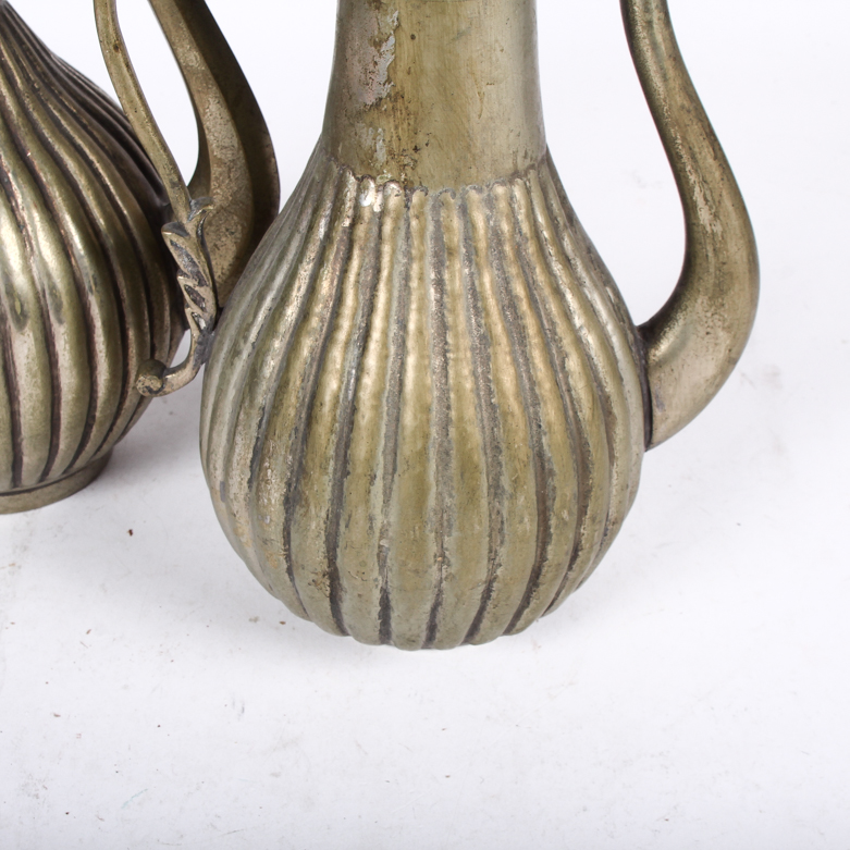 Vintage Silver-Tone Metal Turkish Coffee Pots