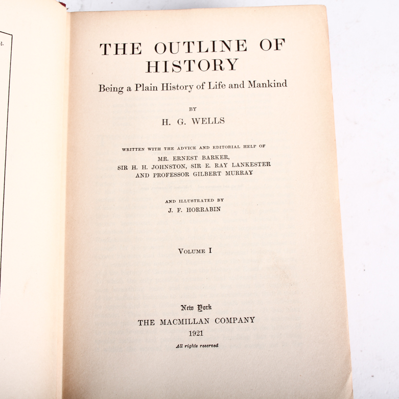 1921 Two Volume Set of "The Outline of History" by H.G. Wells