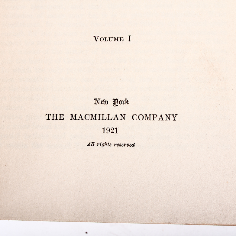 1921 Two Volume Set of "The Outline of History" by H.G. Wells
