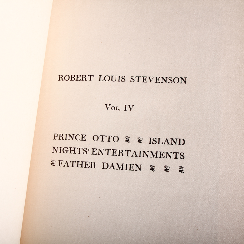 1924 Nineteen-Volume Set of "The Works of Robert Louis Stevenson"