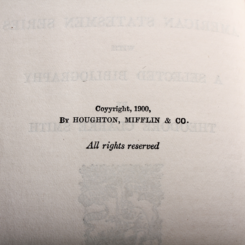 1900 Thirty-Two-Volume "American Statesmen" Series Edited by John T. Morse, Jr.