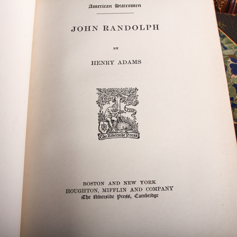1900 Thirty-Two-Volume "American Statesmen" Series Edited by John T. Morse, Jr.