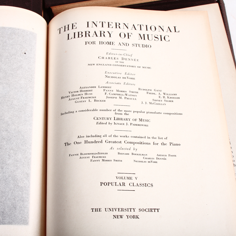 1925 16-Volume "International Library of Music for Home and Studio"