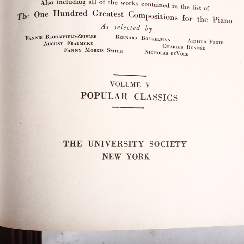 1925 16-Volume "International Library of Music for Home and Studio"