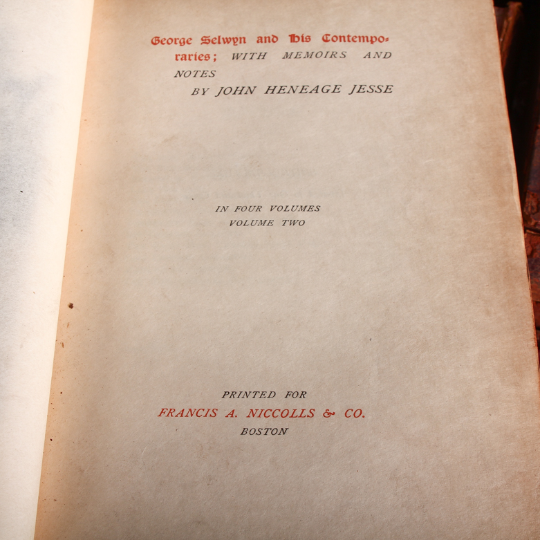 John Heneage Jesse English Histories and Memoirs, Numbered Edition Set